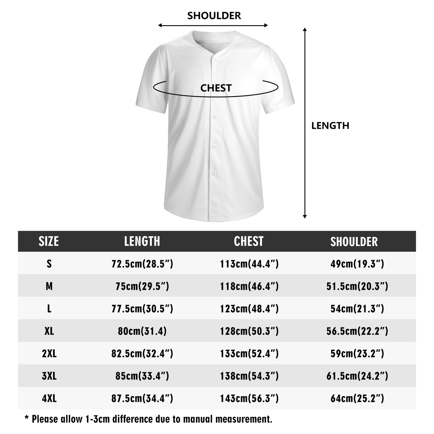 Men's Short Sleeve Baseball Jersey