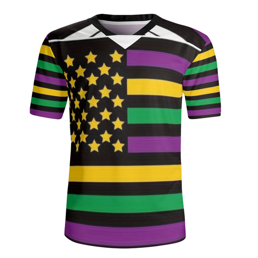 Mens All Over Print Football Rugby Jersey