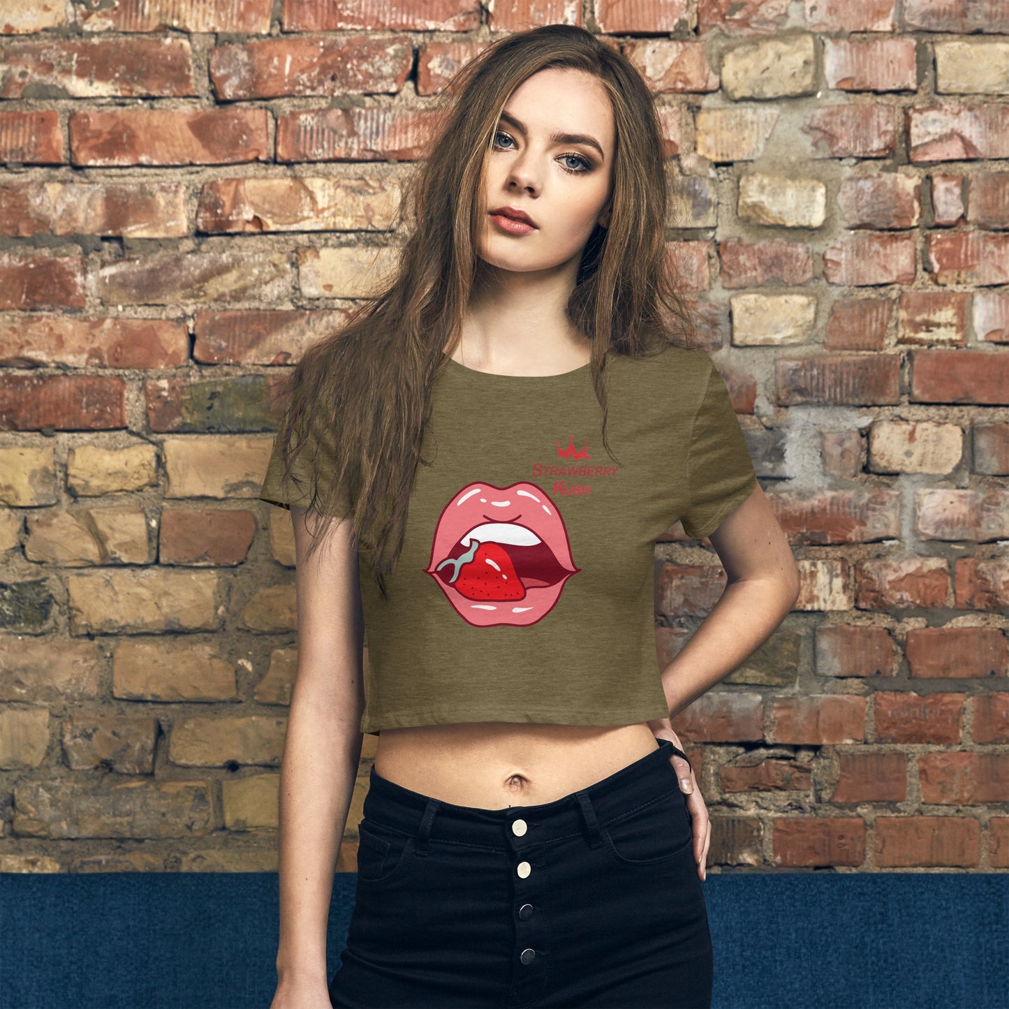 Strawberry Kush Crop Tee